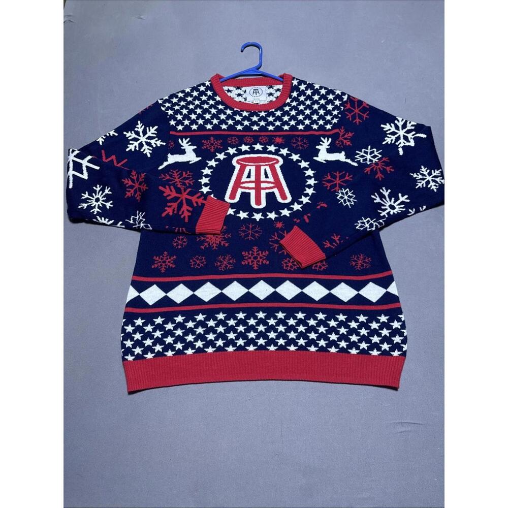 BARSTOOL SPORTS UGLY CHRISTMAS SWEATER M N(B64)